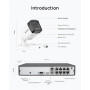 ANNKE 3K 8CH PoE Kit Caméra de Surveillance Extérieure, Kit Vidéo Surveillance avec 2To 4K NVR et 8 X 3K Caméra IP PoE avec Audi