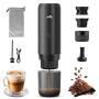 VHV Machine à Cafe Portable, Cafetière Portable 3 en 1 Compatible avec les Capsules Espresso et Poudre de Café, Rechargeable Pou