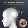 ETENTOUS Rasoir Tete Chauve Homme, 7D Rasoir Électrique Homme- 6 en 1 Tondeuse Crane Chauve- Humide/Sec Étanche IPX7 pour Hommes