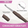 Lot de 3 pelotes de fil épais pour tricot et crochet de 6 mm pour crochet, sac, couverture, panier, projets de bricolage