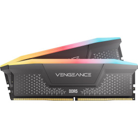 CORSAIR Vengeance RGB RS DDR5 16Go (2x8Go) Jusqu'à 6000MHz AMD Intel RAM | Mémoire pour Ordinateur de Bureau, Compatible AMD EXP