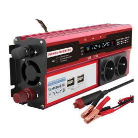 Convertisseur Tension Onduleur 4000 W 3000 W DC 12 V vers AC 220 V 230 V pour Camping-Car Téléphone Voiture Transformateur avec 