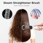 Pro Steam Brosse lissante PARWIN PRO BEAUTY 3 en 1 avec voyant LED, technologie ionique et vapeur pour un double entretien, rédu