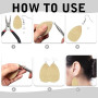 TOAOB 100pcs Crochet de Boucle D'oreille Argent en Acier Inoxydable Fil d'oreille Crochets avec Boule Ressort Hypoallergénique p
