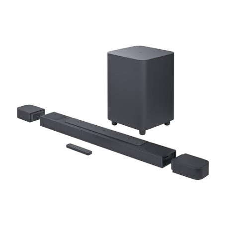 JBL Bar 800, barre de son avec ses haut-parleurs et son caisson de basses sans fil, Son surround 3D Dolby Atmos, connexion WiFi,