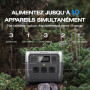 Station électrique portable EF ECOFLOW RIVER 2 Pro, batterie LiFeP04, 768 Wh, charge rapide en 70 min, 3 prises CA de 800 W, gén