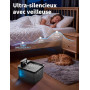 DMUUPEW Pet Fontaine à Eau pour Chat à Activation Automatique, silencieuse et sans Fil, 2.2L à Filtration Multiple résistante au