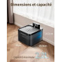 DMUUPEW Pet Fontaine à Eau pour Chat à Activation Automatique, silencieuse et sans Fil, 2.2L à Filtration Multiple résistante au