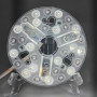 Goshyda Kit d'éclairage LED pour Ventilateur de Plafond de 5,3 Pouces, Panneau de Rénovation Rond 15W de Remplacement, 3000K 420
