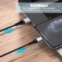 Câble USB C Charge Rapide [1M] Cable Chargeur USB Type C pour Samsung Galaxy S22 S23 S21 S20 Plus Ultra S10 S9 S8 S10E,A51 A71 A