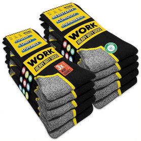 SOXCO chaussettes de travail homme 10 Paires, WORK socks lot de 10 paires | 10 Paires, homme, lot de 10 paires
