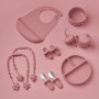 Navik | Coffret repas bebe 12 pièces | Assiette ventouse pour bébé | Tasse apprentissage bebe | Bol et bavoir | Couverts bébés |