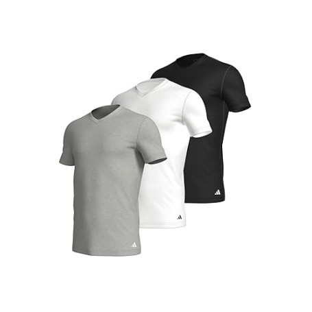 Adidas V Neck Shirt (3pk) Couche de Base supérieure Homme