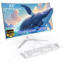 SUKOTOP 23,8 Pouces Ordinateur Tout-en-Un Ordinateur de Bureau de écran courbé Core i7 (jusqu'à 3,8 Ghz) 16 Go RAM 512 Go SSD Du