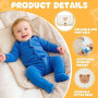 Fefod Matelas a Langer de Voyage, 87 x 57cm Tapis à Langer Bébé Portable et Pliable, Pliable Couche Diaper Changer Mat Tapis Bag
