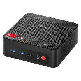 BOSGAME P4 Plus Dual 2.5G LAN Mini PC de Jeu, processeur AMD Ryzen 7 5825U (jusqu'à 4,5 GHz), Windows 11 Pro Mini-Ordinateur, 16