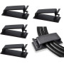 SOULWIT® Câble Management, 50PCS Clips de Câble Adhésifs pour Organiseur de Fils Electriques pour Câbles Ethernet et Système de