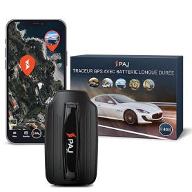 PAJ Power Finder 4G - Traceur GPS magnétique pour Voitures, véhicules et engins - Localisation en Temps réel, Historique des tra