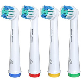 DentaDrift Brossette Oral-B Compatibles, 4-Pack Tête Brosse à Dent Oral B Compatibles - Qualité Premium, Défense Renforcée Contr
