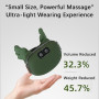 ideallife Masseur Cervical, Masseur Dos Et Cervicales Avec Chaleur, Appareil de Massage Bionique 4D pour le Cou Sans Fil, Ergono