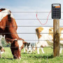 FenceMate Électrificateur Clôture Électrique Solaire, avec une sortie de 0.15 J jusqu'à 2 km, appareil portable pour élever des