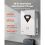 VEVOR Onduleur Solaire Hybride 6000 W Chargeur à Onde Sinusoïdale Pure Tout-en-un, 48 V CC vers 220/230 V CA Monophasé, Contrôle