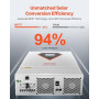 VEVOR Onduleur Solaire Hybride 6000 W Chargeur à Onde Sinusoïdale Pure Tout-en-un, 48 V CC vers 220/230 V CA Monophasé, Contrôle