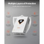 VEVOR Onduleur Solaire Hybride 6000 W Chargeur à Onde Sinusoïdale Pure Tout-en-un, 48 V CC vers 220/230 V CA Monophasé, Contrôle