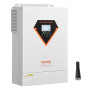 VEVOR Onduleur Solaire Hybride 6000 W Chargeur à Onde Sinusoïdale Pure Tout-en-un, 48 V CC vers 220/230 V CA Monophasé, Contrôle