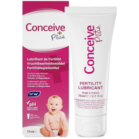 Conceive Plus Lubrifiant de fertilité 75ml – Formule calcium et magnésium – pH équilibré et isotonique – Compatible fertilité –
