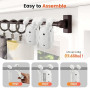 Eirolace 2 Pièces Ouvre-Rideau Automatique, Rideau Electrique Interieur 3 in 1 - Robot de Rideau Électrique avec Télécommande, M