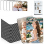 Aicharynic Lot de 50 aimants de sublimation - 5,5 x 7,5 cm - Personnalisables - Aimants décoratifs pour réfrigérateur et décorat