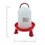 FINCA CASAREJO Pack Abreuvoir + Mangeoire avec Pieds - Abreuvoir 10 L et Mangeoire 8 Kg pour Poules et Autres Volailles - Happy