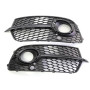 GSRECY Paire de grilles d'aération pour pare-chocs avant droit et gauche compatible avec Q5 S Line 2013-2017 (noir)