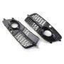 GSRECY Paire de grilles d'aération pour pare-chocs avant droit et gauche compatible avec Q5 S Line 2013-2017 (noir)