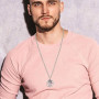INFUSEU Collier Viking pour Homme, Pendentif Arbre De Vie Yggdrasil En Argent 925 Bijoux Loup Celtique Viking Loup Fenrir Valknu