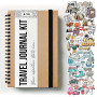 Febio Carnet de voyage à remplir personnalisable, adapté pour bullet journal, livre scrapbooking. Cahier spirale a5 our adventur