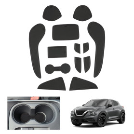 GAFAT Compatible avec Nissan Juke F16 2020-2025 2026 (Frein Électronique) Tapis Antidérapant en Caoutchouc, Tapis pour Console C