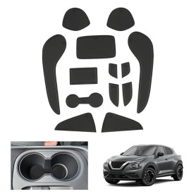 GAFAT Compatible avec Nissan Juke F16 2020-2025 2026 (Frein Électronique) Tapis Antidérapant en Caoutchouc, Tapis pour Console C