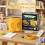Microscope numérique 2 en 1 pour Enfants et Jumelles pour Enfants, Microscope de Poche IPS HD 2,0", télescope grossissant 10x av