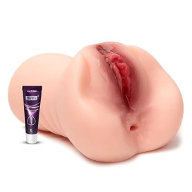 Masturbateur réaliste Pocket Pussy Masturbation pour hommes Sex toy avec clitoris 3D Pussy Masturbateur à double canal Grand for