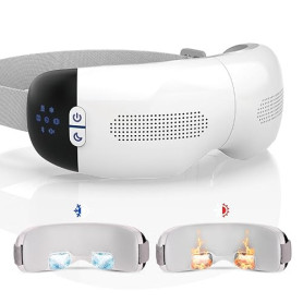 HubiCare Masseur oculaire avec chaleur et refroidissement Masseur oculaire avec thérapie par le chaud et le froid avec Bluetooth