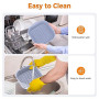 Diboniur Plat Air Fryer 5-8 L, 2 Pièces Moule Silicone Air Fryer Accessoires, Base Surélevée, Moule Silicone Réutilisable pour P