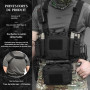 VOTAGOO Protège-poitrine tactique Paintball Chest Rig
