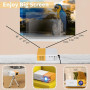 Mini Projecteur, Mini Projecteur Portable 1080P Full HD Supporté, Videoprojecteur avec Télécommande, Compatible avec HDMI/Audio/
