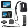 ULBTER Accessoire pour GoPro Hero 13 Hero13 Protection écran pour Objectif + Couvercle Batterie + étui en Caoutchouc + Cordon +