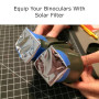 Absolute Eclipse Filtre Solaire Telescope, Jumelles et Appareil Photo | Film Solaire DIY a Decouper pour Eclipse et Photo du Sol