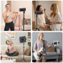XXZU 182CM Support de Trépied pour Tablette, Trépied pour Téléphone Rotatif à 360° Support Tablette Lit Réglable en Hauteur Plia