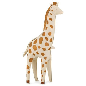 Ballon gonflable taille XXL - Motif girafe - Pour anniversaire d'enfant - Jungle et safari - 49 x 114 cm