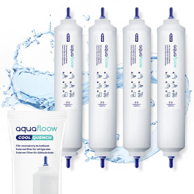 Aquafloow Cartouche Filtre à Eau Externe pour Réfrigérateurs Samsung LG Daewoo Rangemaster Beko Haier DA29-10105J, HAFEX/EXP, HA